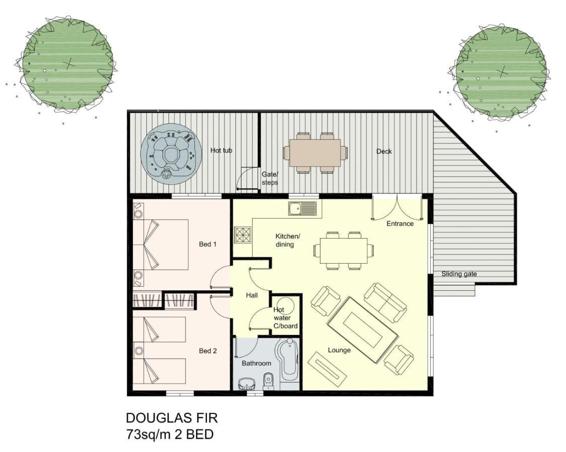 Douglas Fir Lodge With Hot Tub Near Cupar Fife Luthrie Εξωτερικό φωτογραφία